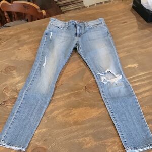 Joe's Jeans Blue Skinny Distressed Denim